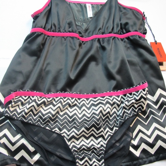 Missoni Cami Set  Black Pink - Picture 5 of 10